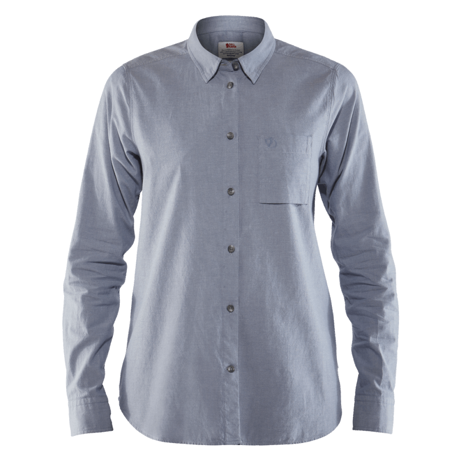 Övik Chambray Shirt Ls W Fog Fjällräven Outlets