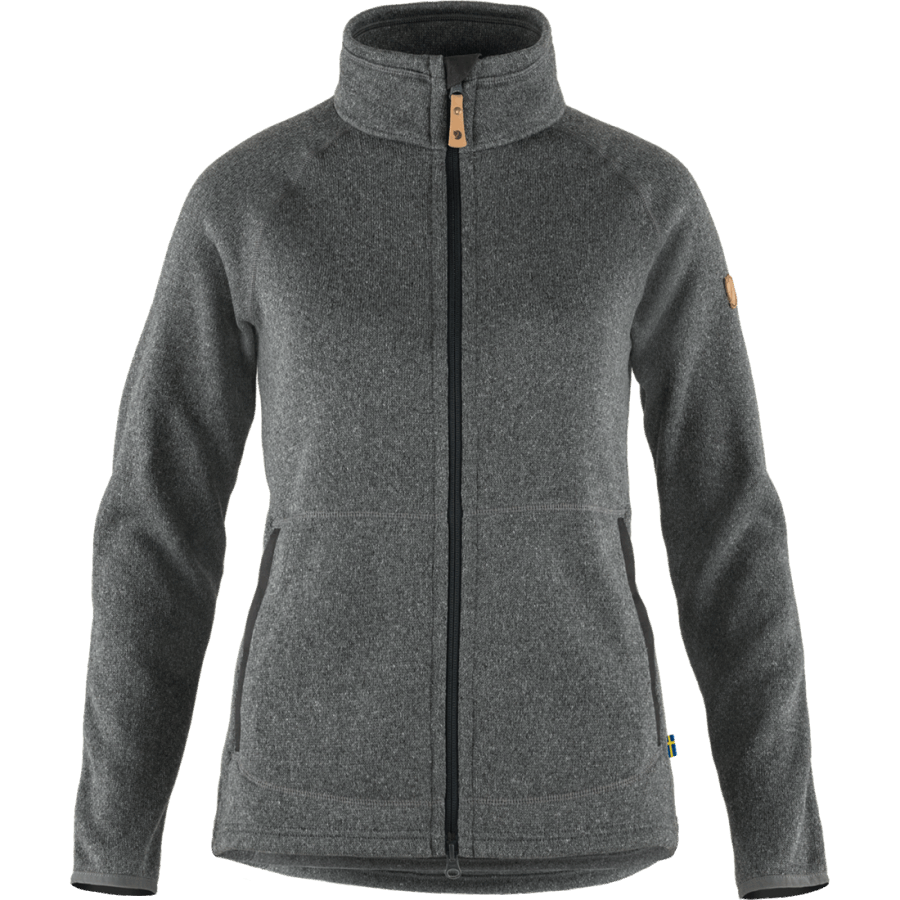 Fjällräven Outlets Dark Grey Övik Fleece Zip Sweater W