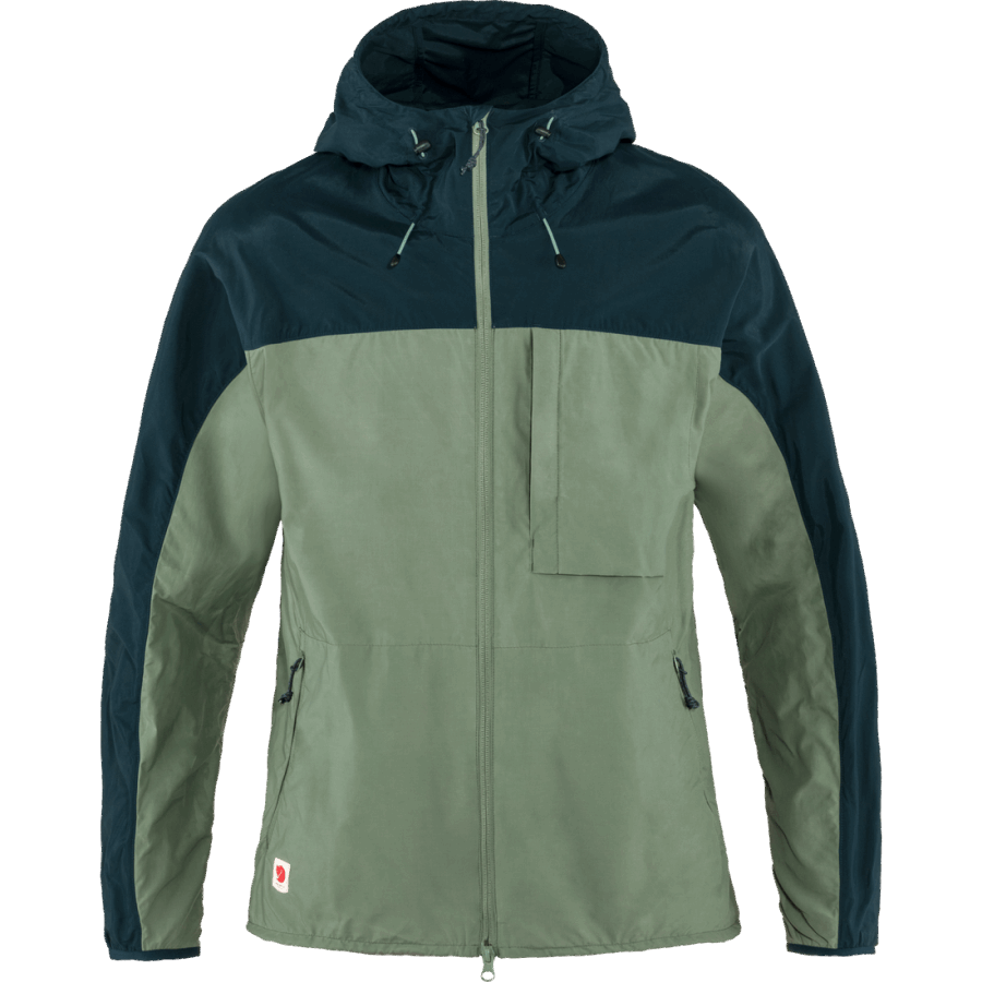 Fjällräven Outlets Patina Green-Navy High Coast Wind Jacket M