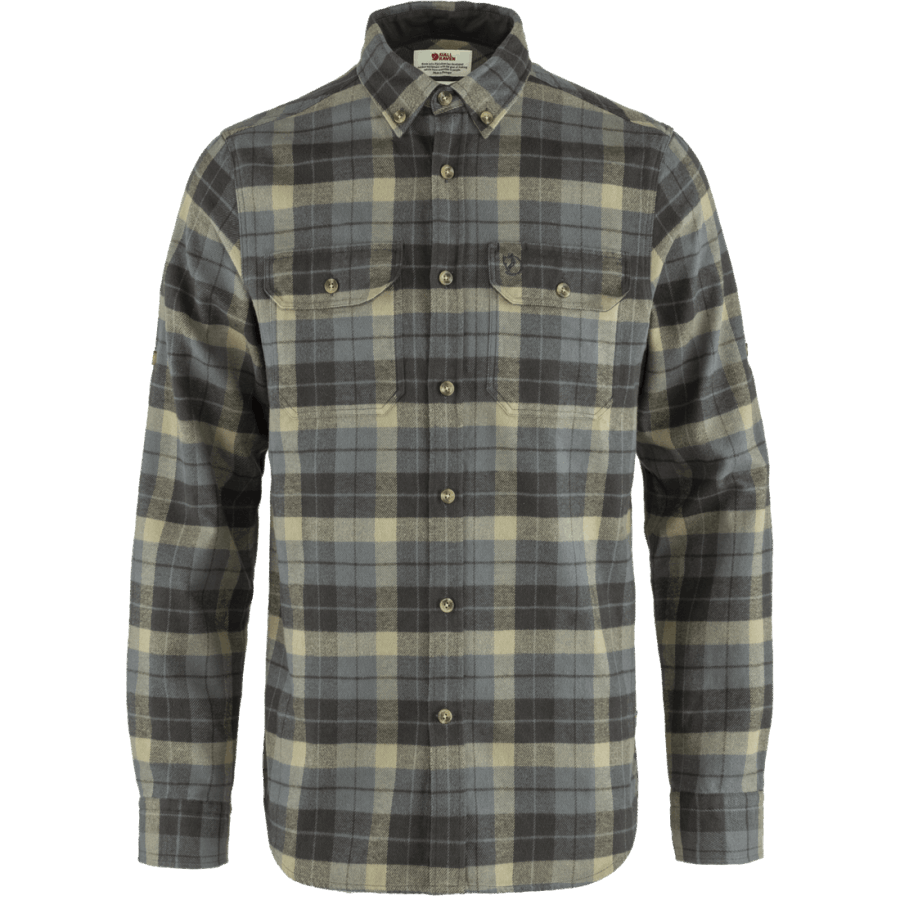 Fjällräven Outlets Super Grey/Stone Grey Singi Heavy Flannel Shirt M