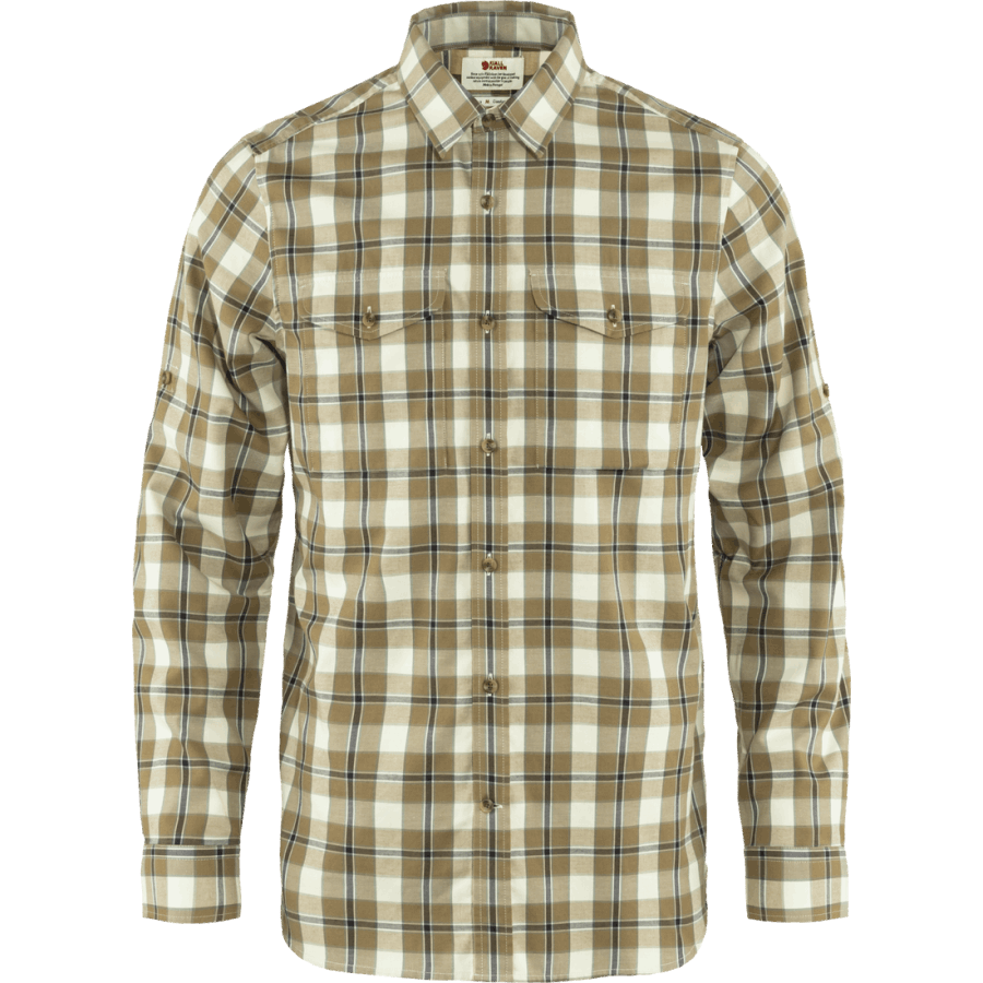 Fjällräven Outlets Singi Flannel Shirt Ls M Buckwheat Brown-Patina Green
