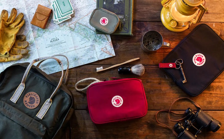 Kånken Travel Wallet Fjällräven Outlets Brand Spicy Orange