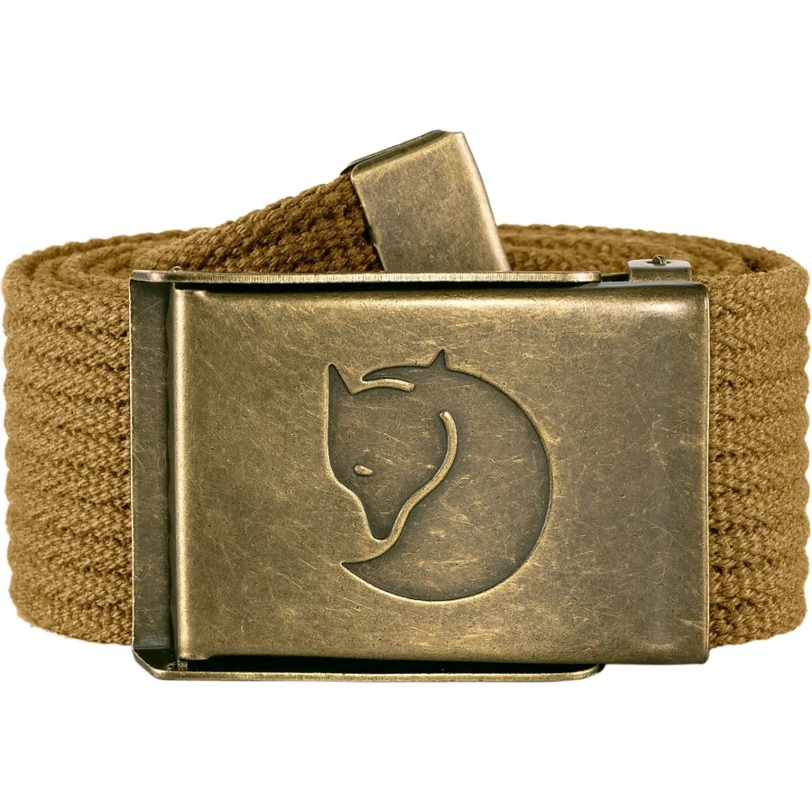 Buckwheat Brown Fjällräven Outlets Canvas Brass Belt 4 Cm