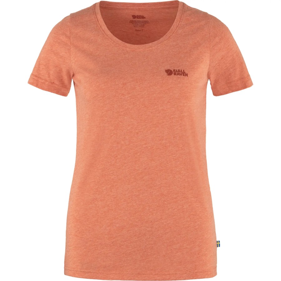 Rowan Red-Melange Logo T-Shirt W Fjällräven Outlets