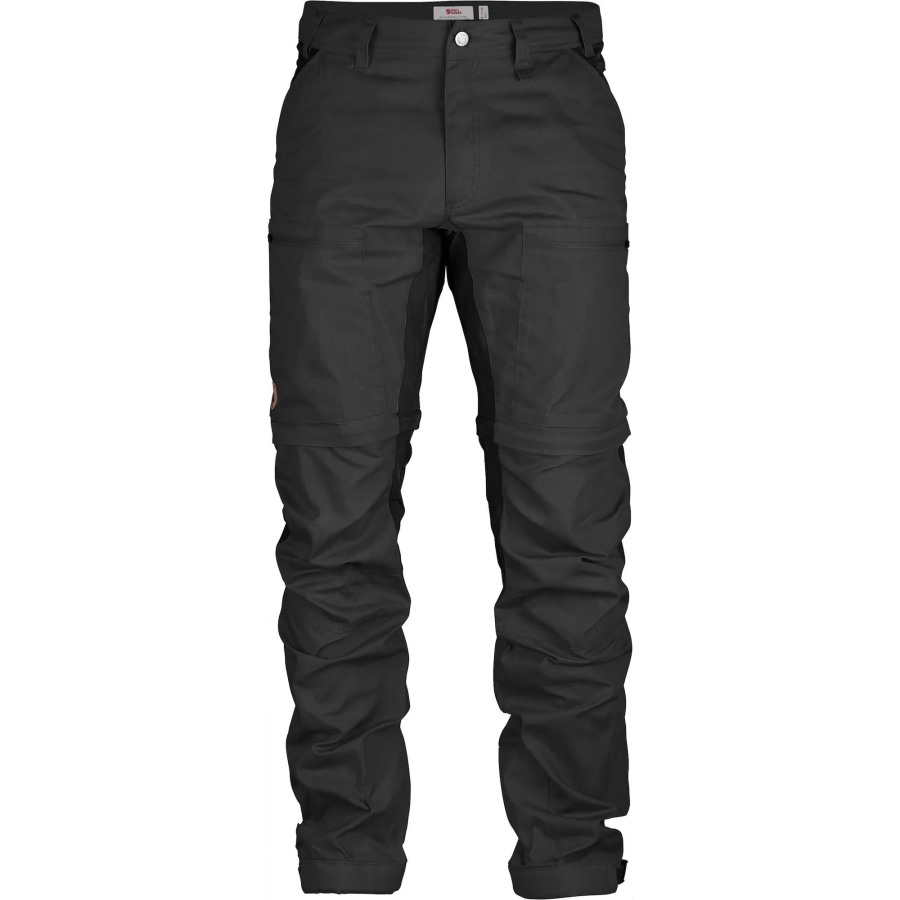 Dark Grey-Black Fjällräven Outlets Abisko Lite Trekking Zip-Off M Long