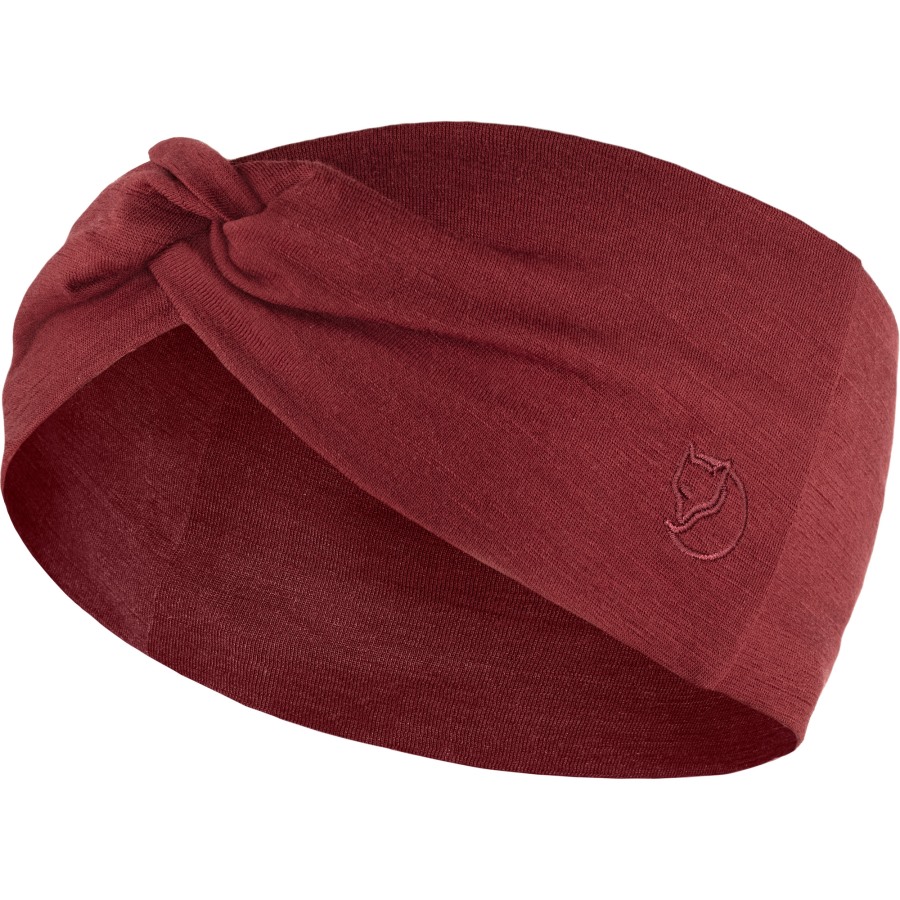 Pomegranate Red Abisko Wool Headband Fjällräven Outlets