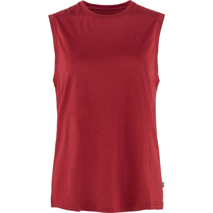 Abisko Wool Tank Top W Fjällräven Outlets Pomegranate Red