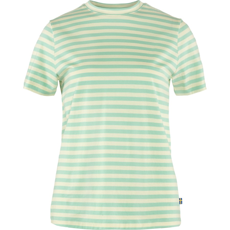Sky-Chalk White Fjällräven Outlets Art Striped T-Shirt W