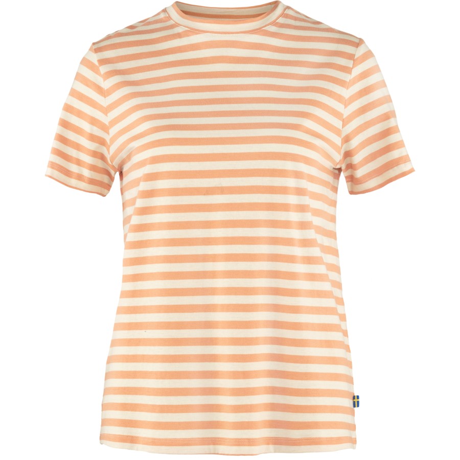 Art Striped T-Shirt W Fjällräven Outlets Landsort Pink-Chalk White