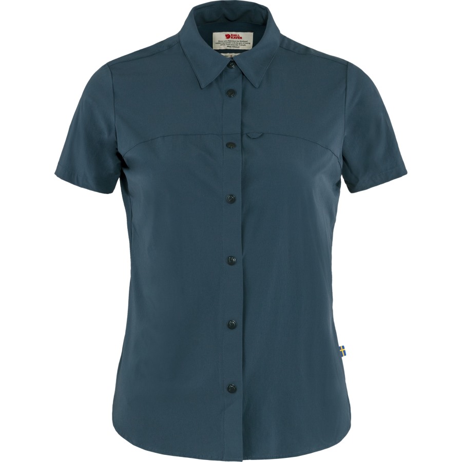 Navy High Coast Lite Shirt Ss W Fjällräven Outlets