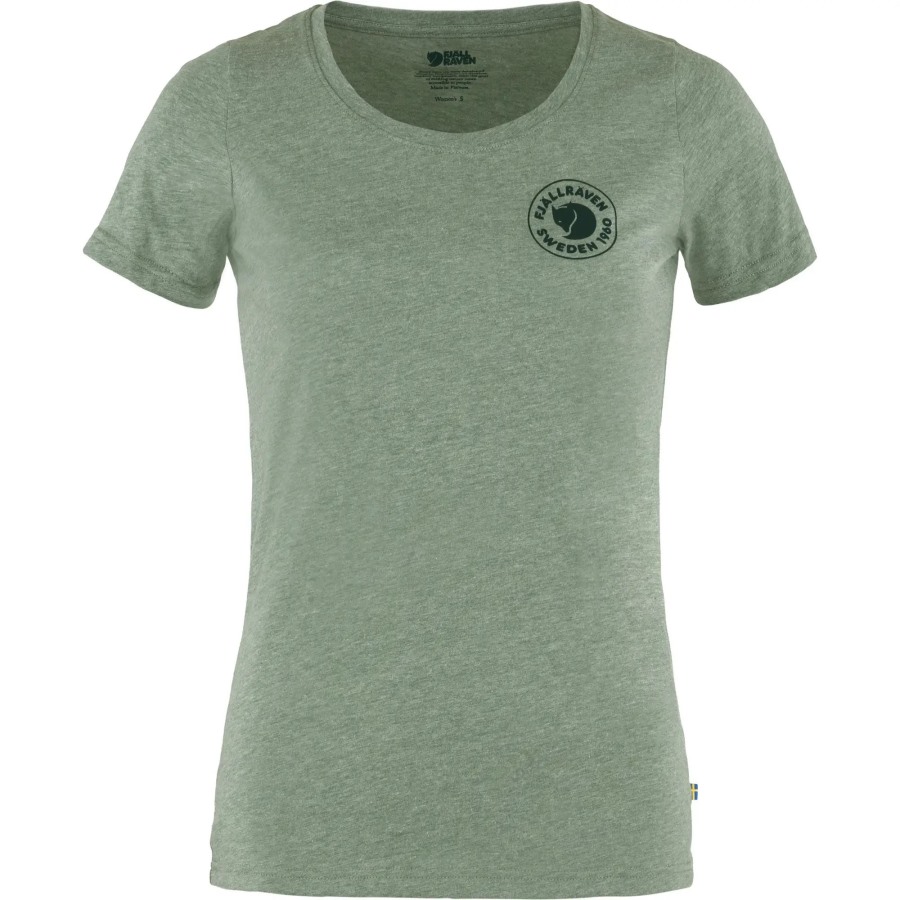 Fjällräven Outlets 1960 Logo T-Shirt W Patina Green-Melange