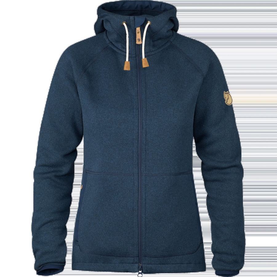 Fjällräven Outlets Navy Övik Fleece Hoodie W