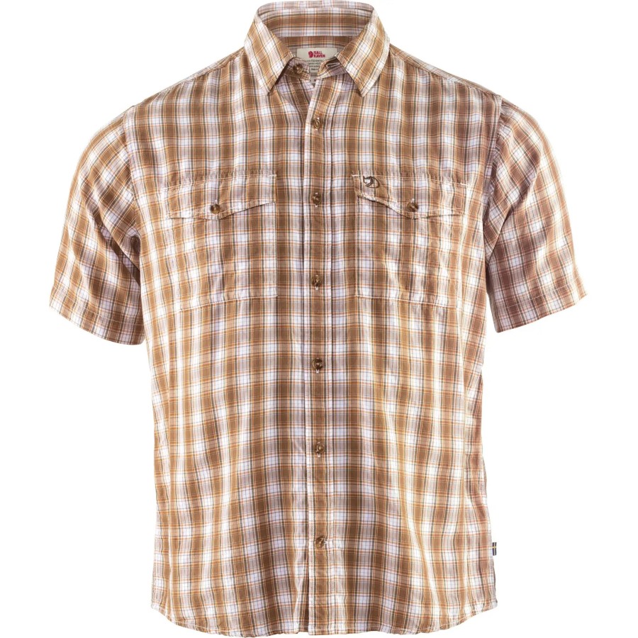 Abisko Cool Shirt Ss M Dark Sand Fjällräven Outlets