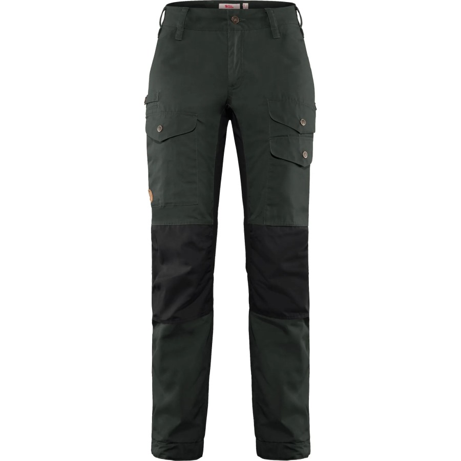 Dark Grey-Black Fjällräven Outlets Vidda Pro Ventilated Trousers W Reg