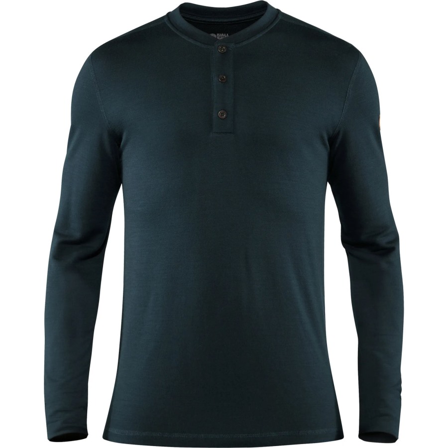 Dark Navy Singi Merino Henley M Fjällräven Outlets Brand