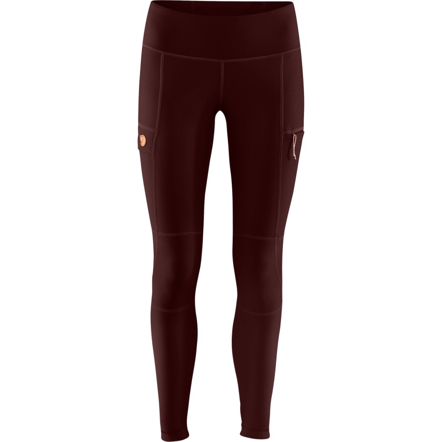 Abisko Trail Tights W Fjällräven Outlets Dark Garnet
