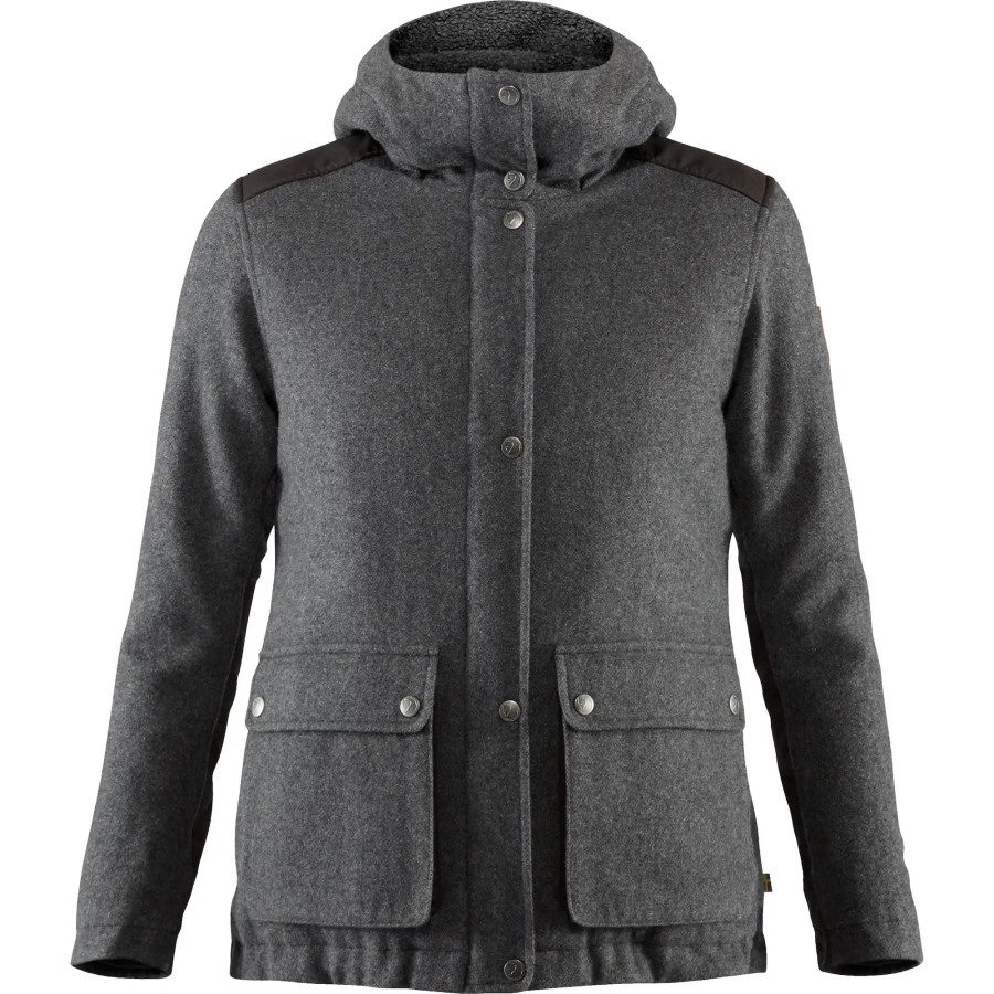 Grey Fjällräven Outlets Greenland Re-Wool Jacket W