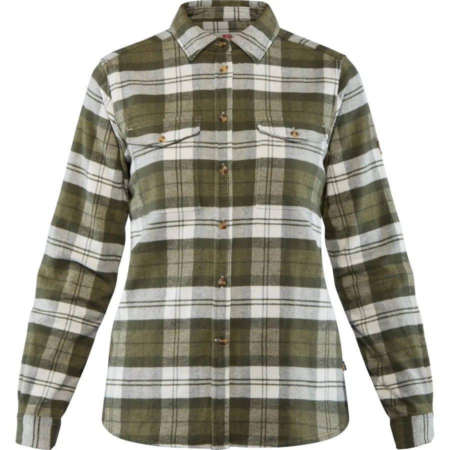 Fjällräven Outlets Brand Green Övik Heavy Flannel Shirt W