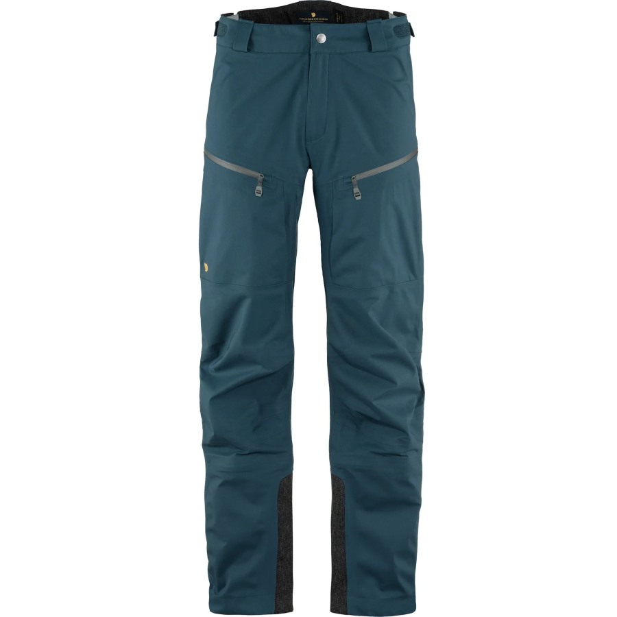 Mountain Blue Bergtagen Eco-Shell Trousers M Fjällräven Outlets