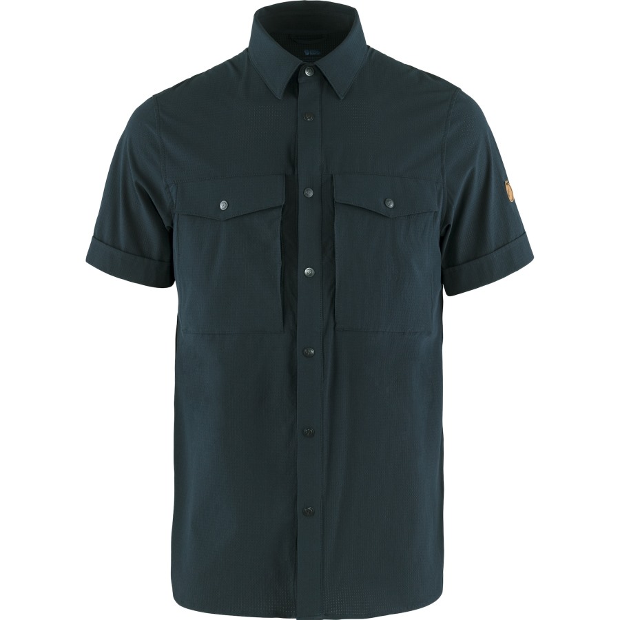 Fjällräven Outlets Abisko Trekking Shirt Ss M Dark Navy