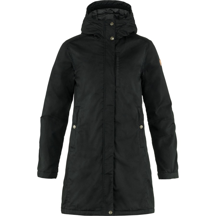 Black Fjällräven Outlets Kiruna Padded Parka W