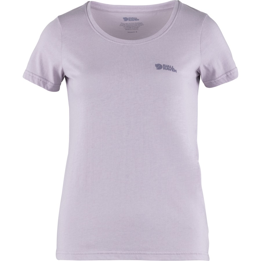 Pastel Lavender Fjällräven Outlets Logo T-Shirt W
