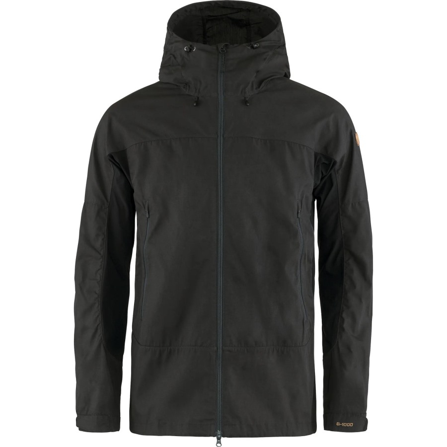 Abisko Lite Trekking Jacket M Dark Grey-Black Fjällräven Outlets