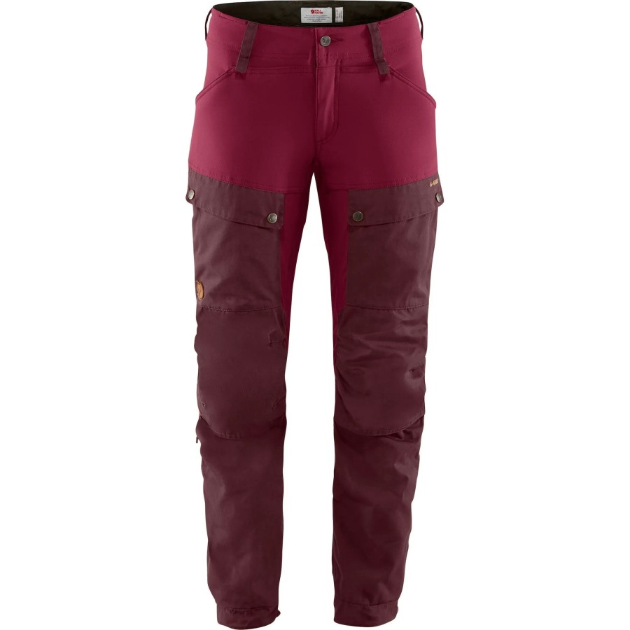 Dark Garnet-Plum Fjällräven Outlets Keb Trousers Curved W Reg