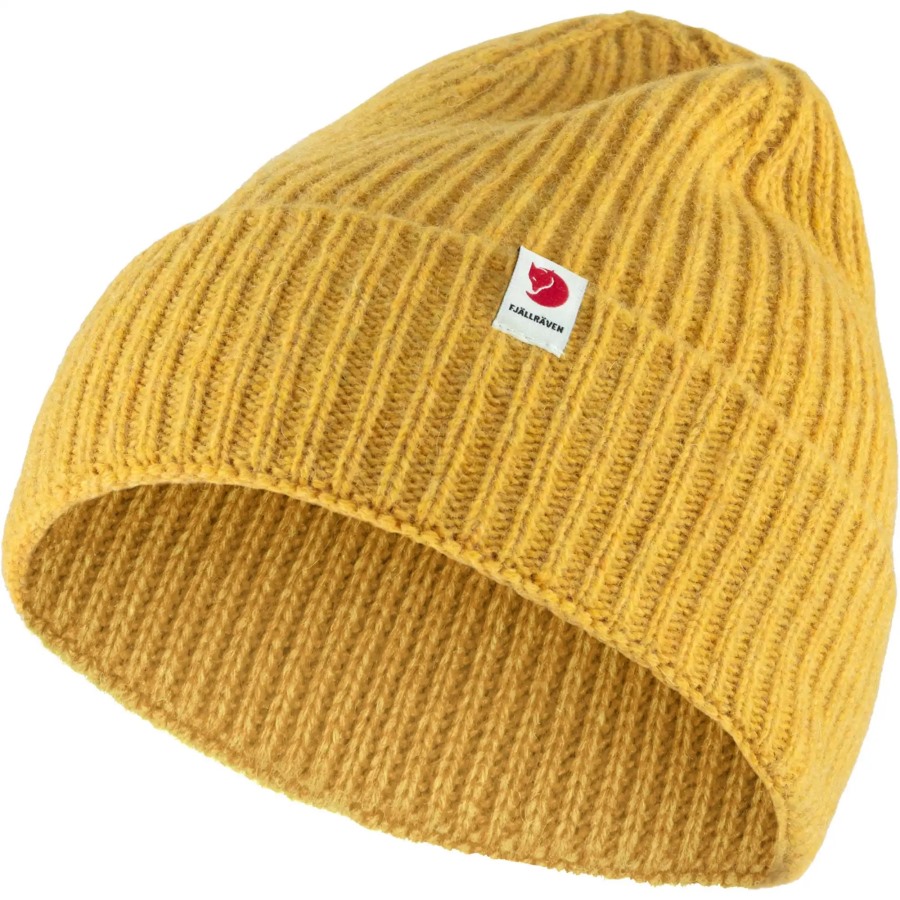 Mustard Yellow Logo Tab Hat Fjällräven Outlets