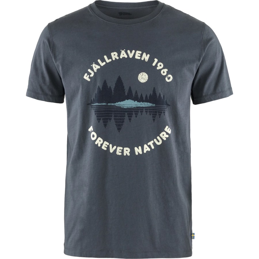Navy Forest Mirror T-Shirt M Fjällräven Outlets