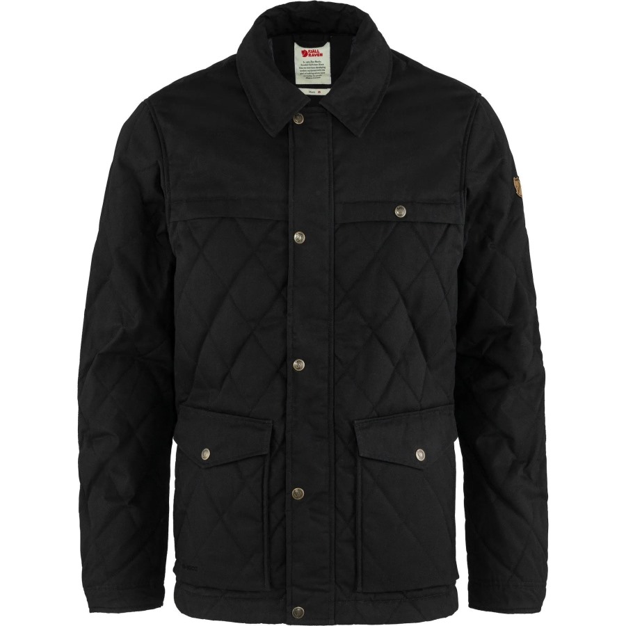 Övik Wool Padded Jacket M Fjällräven Outlets Brand Black