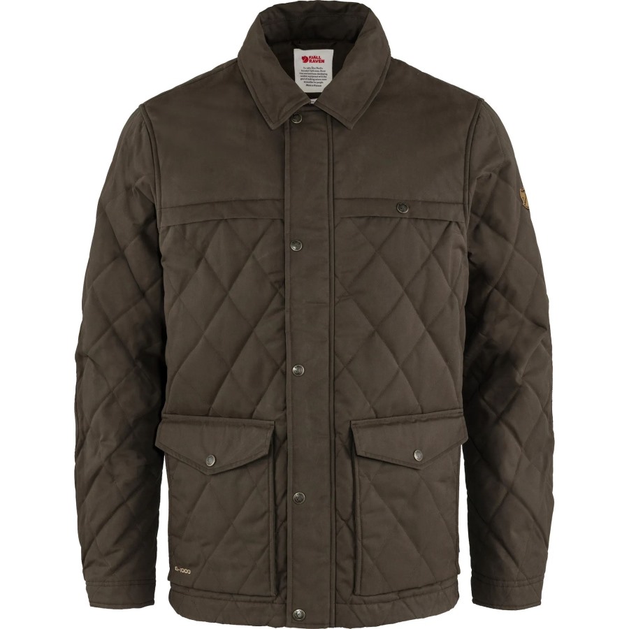 Dark Olive Fjällräven Outlets Brand Övik Wool Padded Jacket M