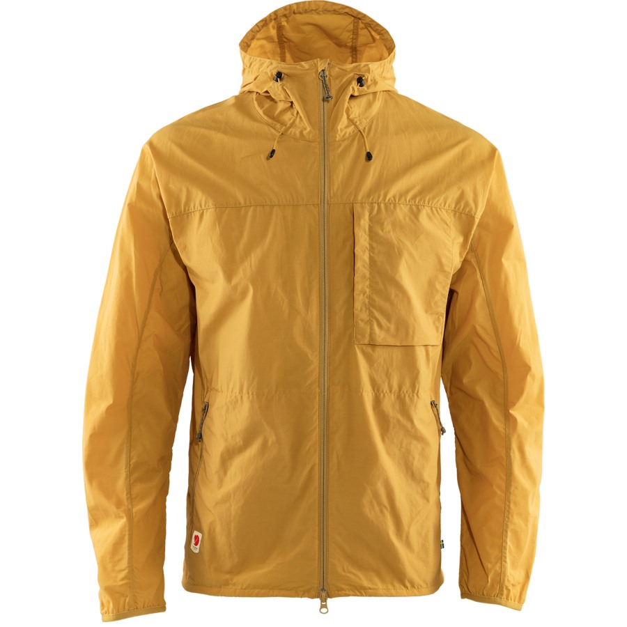 High Coast Wind Jacket M Ochre Fjällräven Outlets