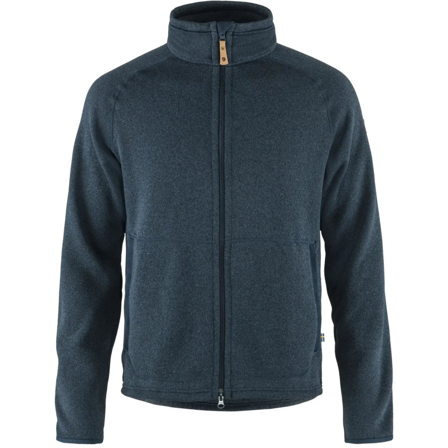 Fjällräven Outlets Navy Övik Fleece Zip Sweater M