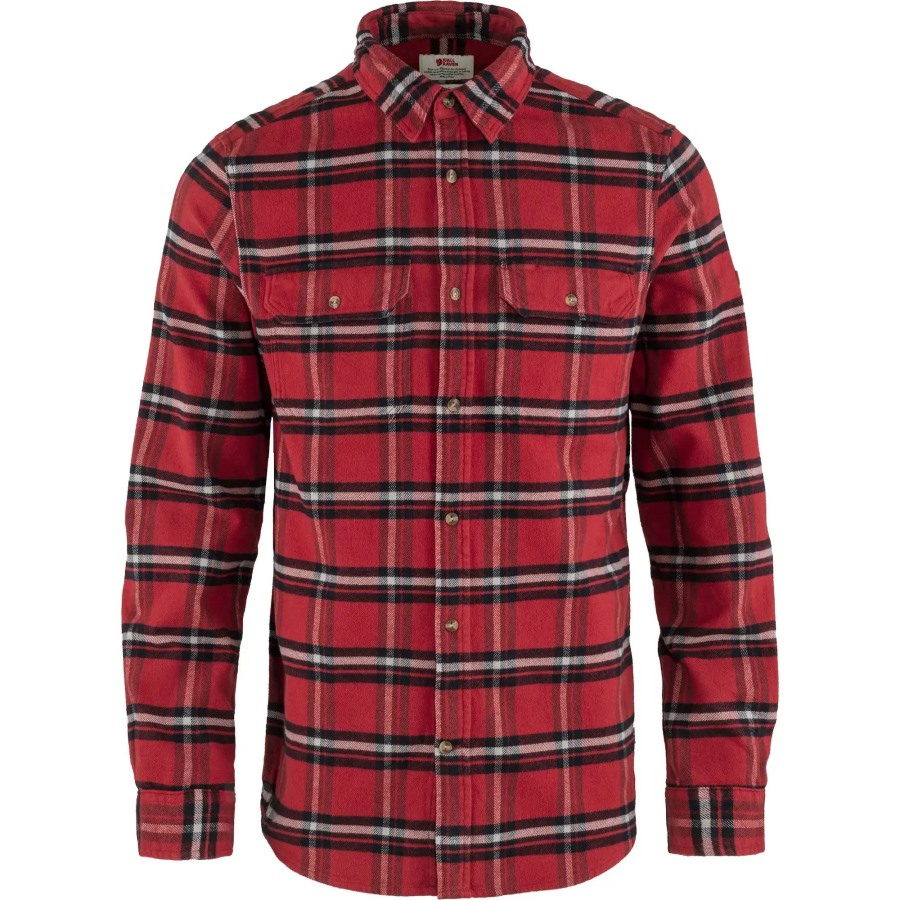 Red Oak-Fog Övik Heavy Flannel Shirt M Fjällräven Outlets