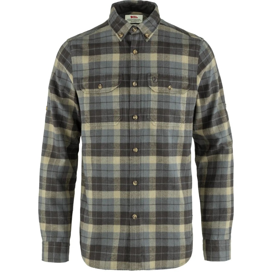 Fjällräven Outlets Singi Heavy Flannel Shirt M Super Grey-Stone Grey