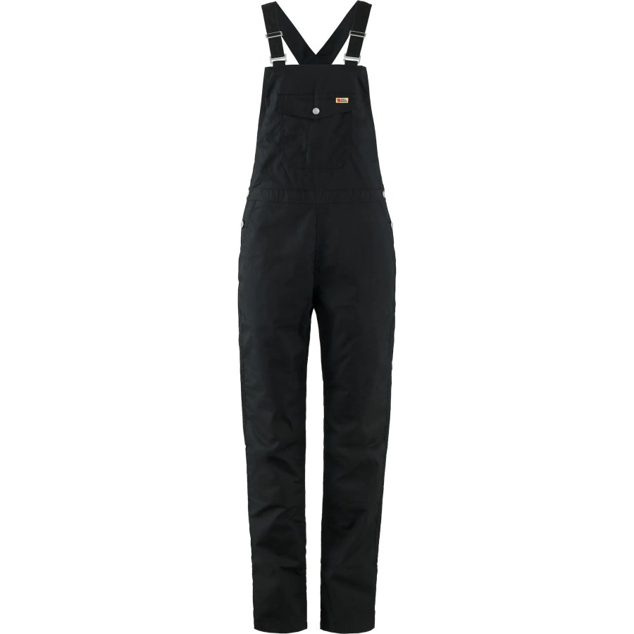 Black Vardag Dungaree Trousers W Fjällräven Outlets