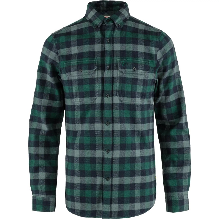 Fjällräven Outlets Skog Shirt M Arctic Green-Dark Navy