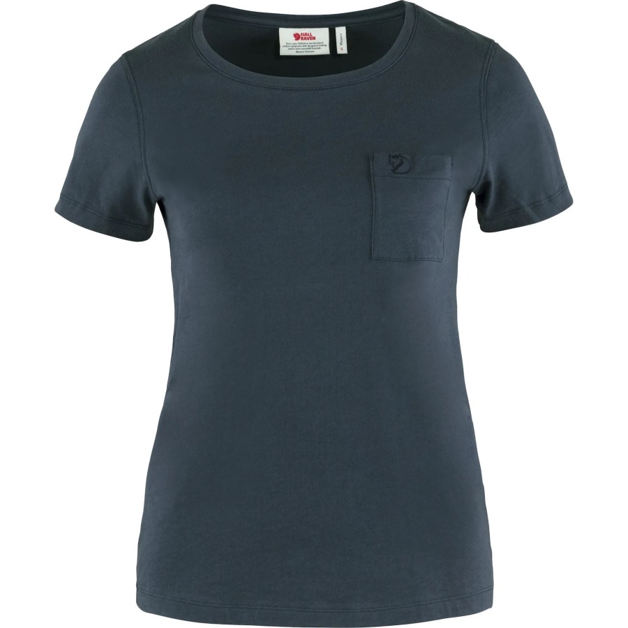 Fjällräven Outlets Brand Navy Övik T-Shirt W