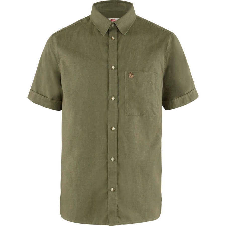 Fjällräven Outlets Green Övik Travel Shirt Ss M