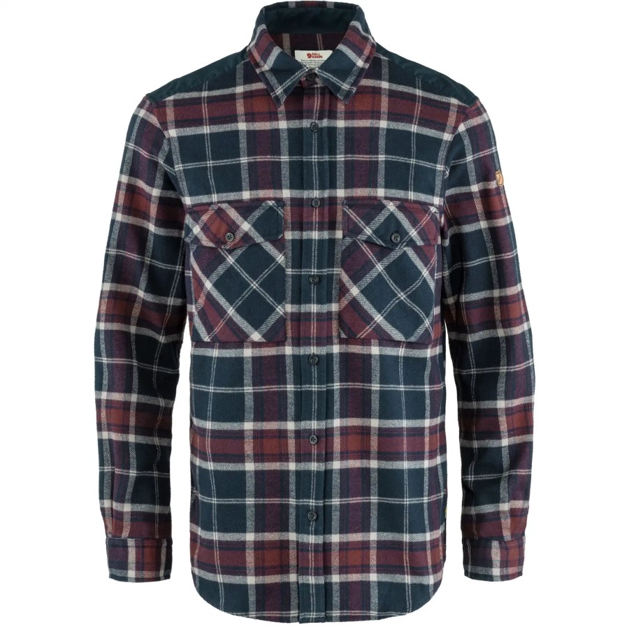 Övik Twill Shirt M Dark Navy-Dark Garnet Fjällräven Outlets