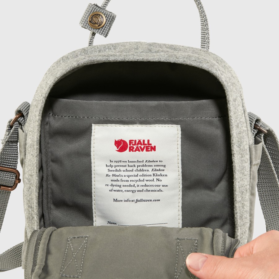 Fjällräven Outlets Granite Grey Kånken Re-Wool Sling