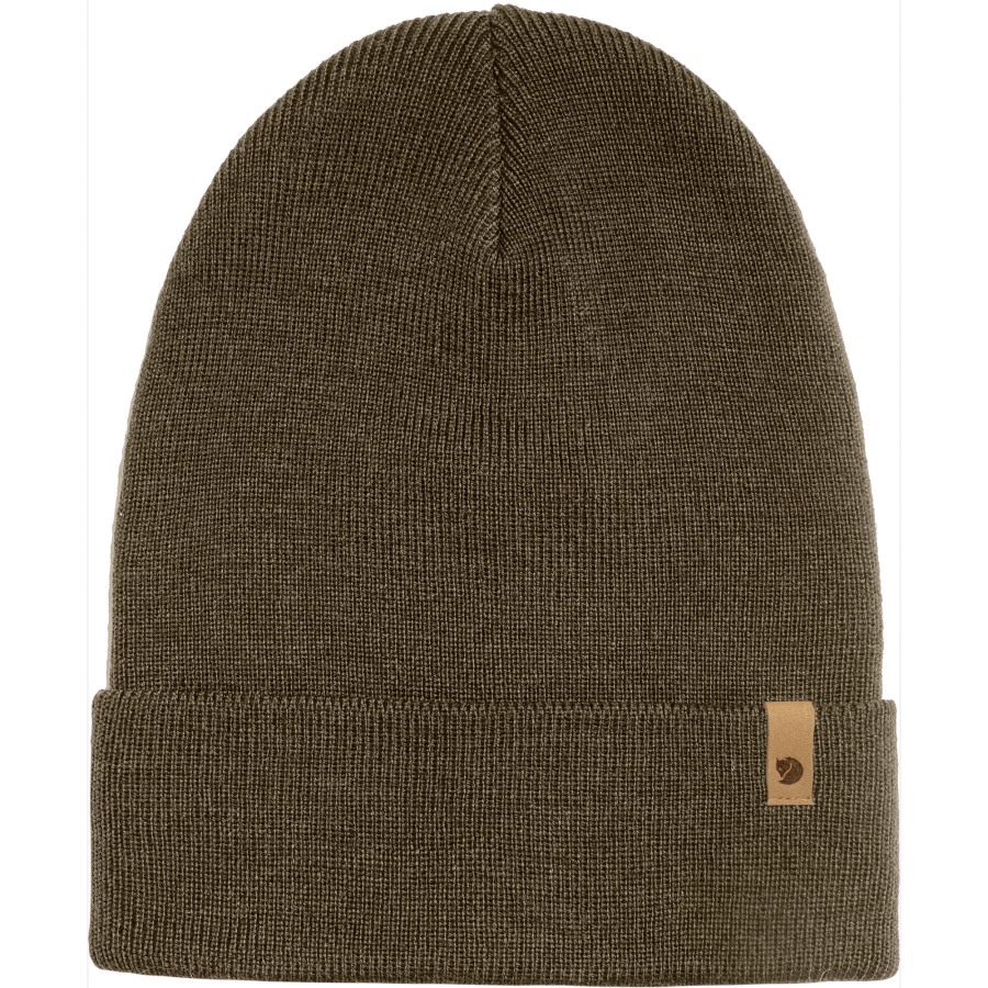 Dark Olive Fjällräven Outlets Classic Knit Hat