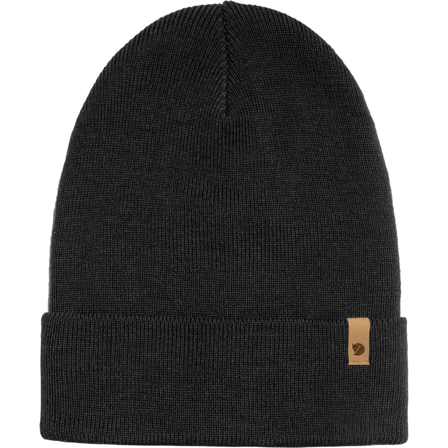 Classic Knit Hat Fjällräven Outlets Black