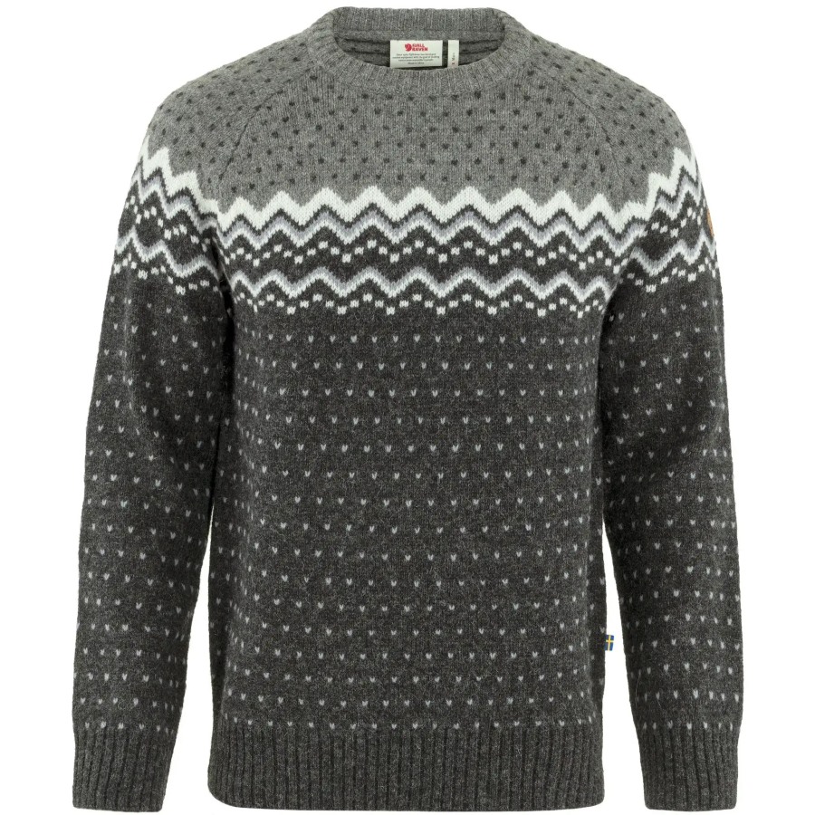 Fjällräven Outlets Övik Knit Sweater M Dark Grey-Grey