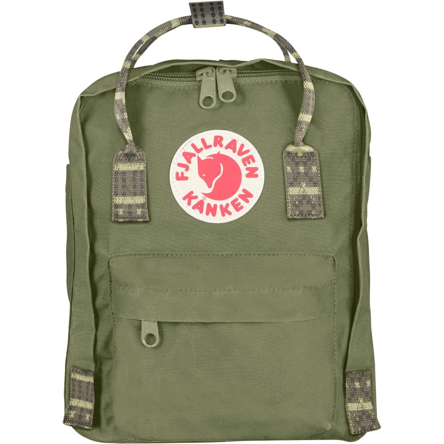 Fjällräven Outlets Kånken Mini Green-Folk Pattern
