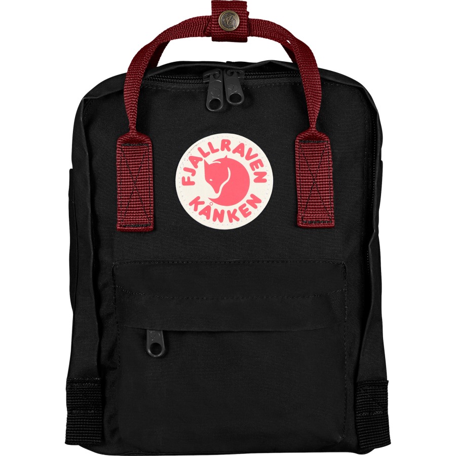 Kånken Mini Fjällräven Outlets Black-Ox Red
