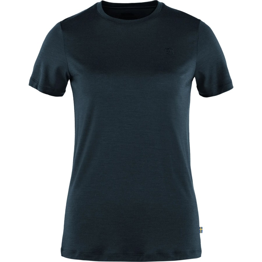 Fjällräven Outlets Brand Abisko Wool Ss W Dark Navy