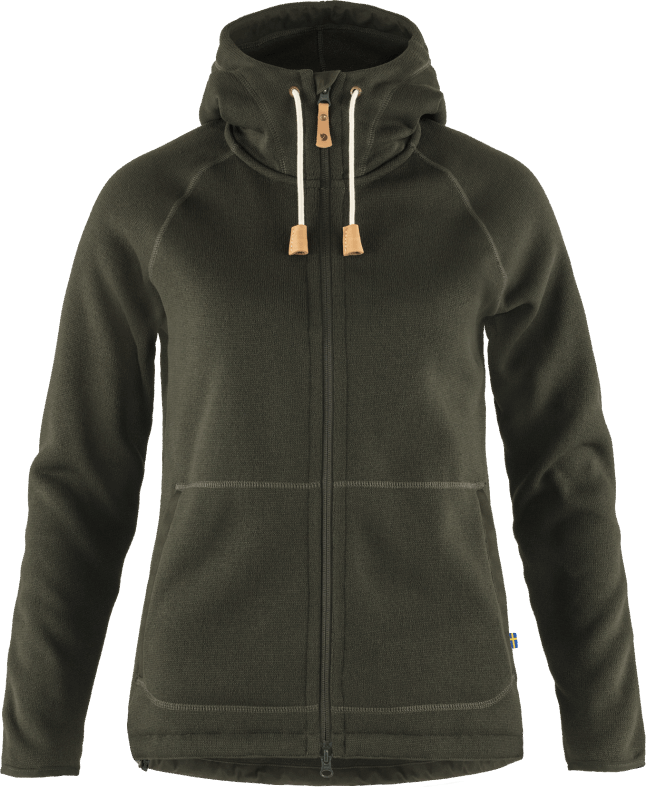 Övik Fleece Hoodie W Deep Forest Fjällräven Outlets