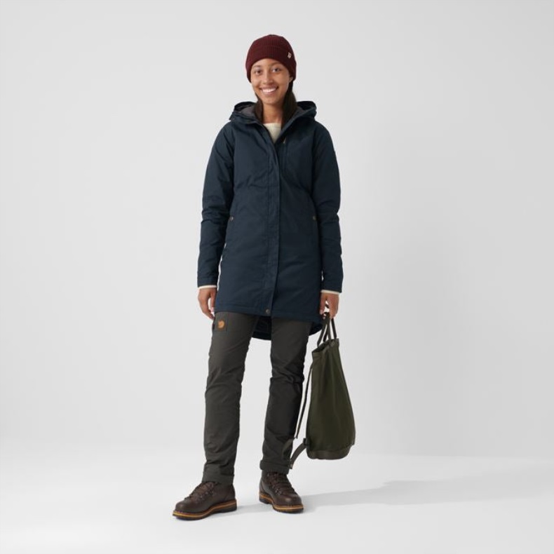 Kiruna Padded Parka W - 2 Colours Dark Garnet Fjällräven Outlets